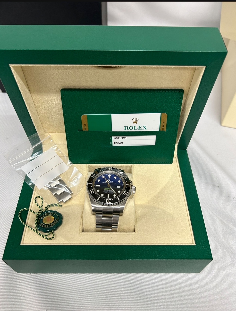 赤坂買取migliore(ミリオレ）買取実績　3月17日　ROLEX　（ロレックス）ディープシー　Ｒef.126660買取